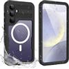 WindRen Custodia Impermeabile Samsung Galaxy S24 Plus,IP68 Certificato Waterproof Cover Antiurto Antineve Antipolvere AntiGraffio Subacquea Caso Full Protezione Custodia per Galaxy S24 Plus
