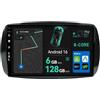 BXLIYER - [6G+128G, Octa-Core] - Android 15 Autoradio Per Mercedes-Benz Smart 453 Fortwo (2014-2020) Radio GPS Navigation - CarPlay Android Auto - Camera & MIC - DAB Volante 360-CAM - 9 Pollice 2 Din