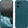 kwmobile Custodia Compatibile con OnePlus Nord CE 2 5G Cover - Back Case per Smartphone in Silicone TPU - Protezione Gommata - petrolio matt
