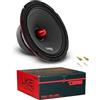 GK SOUND KIT SET PER DS 18 PRO-X8.4BM 1 midrange altoparlante da 20 cm 200 mm 8 di diametro, 275 watt rms e 550 watt max, 4 ohm, 96 db, per auto, 1 pezzo + faston di montaggio
