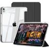 ZOPSGYU Cover per iPad 11 pollici (A16) 11a generazione 2025, iPad 10e Gen 10,9 pollici 2022 con porta pennino, custodia protettiva trasparente, sveglia/sonno auto, nero
