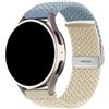 FiiMoo Intrecciato Cinturino Compatibile con Amazfit Bip 3/Bip 3 Pro/GTS 4/GTS 4 Mini/GTS 3/GTS 2, 20mm Ricambio Cinturino, Cinturino Elastico Regolabile per Amazfit Bip-Bianco + Azzurro Roccia