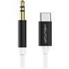N NEWTOP Cavo AD44 Adattatore 1 metro Audio Jack 3.5mm Type-C AUX Stereo Segnale Musica per Cuffie Auricolari Cellulare Altoparlanti Speaker Auto Impianto Computer Notebook Laptop Smartphone