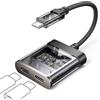 JSAUX Splitter USB C, 2 in 1 di tipo C, adattatore da tipo C a tipo C Hi-Res 32bit/384kHz Audio e USB C PD 60W Ricarica Rapida Dongle per iPhone 16 Pro Max, Galaxy S24 Ultra, iPad, Pixel