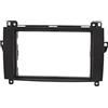 tomzz Audio 2434-028 Cornice radio doppio DIN compatibile con Mercedes A W169 B W245 Sprinter W906 Vito/Viano W639 VW Crafter nero