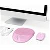 Generico Kit Mouse wireless Bluetooth+2,4G +Tappetino Mouse con Poggiapolsi,Design Massaggiante,Antiscivolo In PU,Premium, Ergonomico, Silenzioso,Alta Precisione per Ufficio e Smart Working,PC.