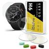 iDaPro Vetro Temperato per Garmin Approach S62 Golf Pellicola Protettiva | 4 pezzi + 4 tappi + Scatola ABS. Durezza 9H, antigraffio, senza bolle, HD, anti-impronte, facile installazione.