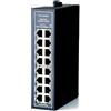 WIWAV WDH-16GT-DC 10/100/1000Mbps Switch Ethernet industriale Gigabit a 16 porte non gestito con guida DIN/montaggio a parete (UL in lista, senza ventola, -30°C ~ 75°C)