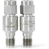 UU TOJOIN TOJOIN 2PCS Blocco CC in Linea DC Block SMA Maschio a Femmina Adattatore Coassiale RF 50-6000MHz Blocco Connettore per Apparecchiature di Test Radio/RF (DB-SMA-JK-18GHz)