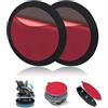 QttvbTna Set di 2 piastre autoadesive per cruscotto, per base a ventosa, per cruscotto, disco di montaggio per navigatori Garmin Tomtom