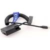 Eonvic PD USB tipo C a LP-E17 DR-E18 Dummy adattatore batteria cavo a molla per Canon EOS RP、77D, 200D, 200D II, 750D, 760D, 800D, 850D