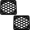 Aerzetix Set di 4 Griglie per Ventola 40x40 mm in plastica per Computer PC stampanti dispositivi audiovisivi proiettori multimediali/Colore Nero