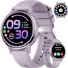 FITFLEX Smartwatch da donna con chiamata Bluetooth, 1,26 AMOLED Touch Screen Smart Watch per donna con 120 modalità sportive, IP68 impermeabile, orologio fitness con frequenza cardiaca/monitoraggio