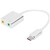 Cuifati Adattatore Audio USB C Scheda Audio Stereo Esterna con Jack per Cuffie da 3,5 Mm e Microfono per Windows, Mac, Linux, PC, Laptop, Desktop, PS5, 3 Pro