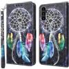 CLM-Tech Custodia compatibile con Samsung Galaxy A17 5G / A26 5G - Sintetica Pelle Cover, Portafoglio con Funzione Supporto e Slots, Case Acchiappasogni nero colorato