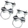 Hsthe Sea 2 set di morsetti per antenna doppia, staffa a V, bulloni a U, accessori di montaggio per antenna TV, ombrelloni, bandiere e canne da pesca