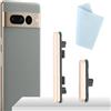 YHX-OU Tasti Esterni Laterali Tastino Accensione per Google Pixel 7 PRO Tasto di Accensione Spegnimento Volume per Google Pixel 7 PRO Set di Tasti Laterali(Oro)