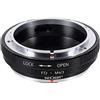 K&F CONCEPT K & F Concept®, adattatore per Nikon a micro quattro terzi, adattatore da montare, per obiettivo Nikon G a Micro 4/3, compatibile con Nikon obiettivo G AF-S F