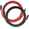 Puiseno Cavo solare 6 mm², prolunga 1 m, con connettori solari per impianti fotovoltaici, resistente ai raggi UV, certificato TUV, VDE (rosso/nero) 6 mm²1 m (6mm²/2M)