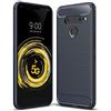 Cruzerlite Custodia per LG V50 ThinQ, Carbon Fiber Texture Design Anti-Scratch Shock Absorption Back Cover per LG V50 ThinQ (Blue)