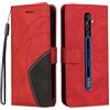 hdqICase Compatibile con OPPO Reno 2Z - Custodia Sottile Bicolore con Morbida Pelle Tatto e TPU, Slot per Schede Cover