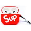 Shamoparty Custodia Decorativa in Silicone per Airpods 3, Cover 3D Cartoon Cute Funny SUP-Rot