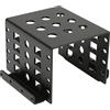 GOWENIC Staffa di Archiviazione per Disco Rigido da 2,5 Pollici, Rack di Montaggio HDD Cavo in Lega di Alluminio, Espansione Integrata da 2,5 Pollici a 3,5 Pollici (Nero)