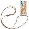 YAMCCCSE Custodia per Cellulare con Corda per Xiaomi Redmi Note 12 4G Case, Liquido Sabbie Mobili Bumper TPU Cover con Collana Practical Stylish/Necklace Cordoncino Cordino Tracolla