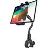 GDZN Flessibile Supporto Tablet Bici Spinning - Robusto [Braccio extra lungo] Supporto Tablet per Cyclette/Tapis Roulant con Rotazione 360° per iPad Pro 12.9, Samsung Tab, Surface, Cellulare da 4-13''