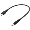 Cablecc - Cavo di prolunga USB 3.1 tipo C da USB-C a DC 5.5 da 2,5 mm per Air Pro, 20 cm