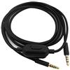 ASHATA Cavo Adattatore Audio per Cuffie, Nucleo in Rame OFC, con Controllo del Volume, Cavo Audio Jack da 3,5 Mm a 3,5 Mm di Ricambio per G233 G433 GPRO GPROX, 6,6 Piedi