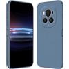 RankOne Custodia per HONOR Magic6 Pro 5G (6.8 Inches) Cover Morbida in Silicone TPU - Grigio lavanda
