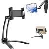 Beewanta Tablet PC Supporto for telefono Accessori da cucina antiscivolo Supporto for montaggio a muro Tablet supporto for 7-12 pollici schede IPad (Color : Black)