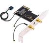 NFHK Scheda wireless NGFF A/E-Key WiFi a PCI-E Express, 1 adattatore per WLAN Wifi6 Wifi7 Bluetooth