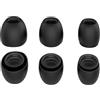Wiki VALLEY Cuscinetti auricolari per auricolari Airpods Pro, in silicone antiscivolo, compatibili con AirPods Pro 3rd 2019, nero, 6 pezzi (adatti alla custodia di ricarica)