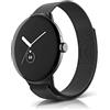 Niboow Cinturino per Google Pixel Watch 3 41mm 2024/Pixel Watch 2 2023/Pixel Watch 2022, Acciaio Inossidabile Metallo Cinturino per Google Pixel Watch 3 41mm/Pixel Watch 2/Pixel Watch 1 - Nero