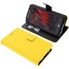 foto-kontor Custodia a Libro Compatibile con CrossCall Core M5 Cover di Colore Giallo