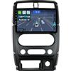 Keconsing 9" Android 15 2 Din Autoradio per Suzuki Jimny 2007-2015-[Integrato Wireless CarPlay | Android auto | Mirror Link | GPS Sat Nav | Bluetooth 5.0 | WiFi | 4G | SWC]+CAM Incluso