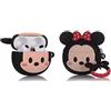 Derhom Airpods 3 Silicone Case Funny Cute Fashion Soft Cartoon Cover Skin Compatible for Apple Airpods 3 [Serie di Cartoni Animati Avatar] (Minnie Face)