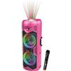 N-Gear LGP-5150 Pink cassa Bluetooth portatile per feste, batteria e microfono integrati, design wireless colorato, suono potente per party, eventi e uso outdoor