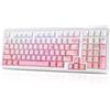 DAREU EK98PRO Sakura Pink Tastiera wireless, tastiera da gioco tripla modalità BT/2,4 GHz/USB-C con tastierino numerico, personalizzabile con sostituzione a caldo, retroilluminazione RGB per Win/Mac