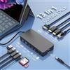 ROCKETEK 13 in 1 Surface Dock Triple 4K Display,Surface Pro Docking Station HDMI+VGA Docking Station Studio Accessori per Surface Pro 11/10/9/8/X/7/6/5/4/3,Laptop 7/6/5/4/3/2/1,Book Laptop Go3/2/1