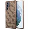 KARL LAGERFELD Guess GUHCS23LG4GFBR - Cover per Samsung S23 Ultra S918, colore: Marrone 4G Meta