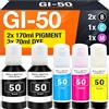 Supply Guy 5x Inchiostro compatibile con Canon GI-50 Multipack per Pixma G5050 G6050 G7050