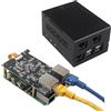 ZDE ZP595 PCIe to Dual 2.5G Ethernet Port HAT Expansion Board 2.5GB 2.5GBE with ZC506 Aluminum Case for Raspberry Pi 5 2GB 4GB 8GB 16GB