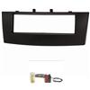 tomzz Audio 2437-008 Set copertura radio compatibile con Mitsubishi Colt Z30 Facelift dal 2009 nero con adattatore radio ISO