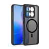 GIOPUEY Cover Magnetica per Xiaomi 14T， Compatibile con MagSafe， PC+TPU Finitura Antiurto Protettiva Cellulare Custodia - Black