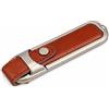 Ulticool - Vera pelle Marrone Portachiavi 16 GB Chiavetta Pendrive - Memoria Archiviazione dei Dati - USB Flash Pen Drive Memory Stick