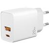 YHEMI Caricatore USB C da Muro 20W, YHEMI Caricabatteria con Presa USB C e USB A Dual Port Compatible per Phone 13/12/11/XS/XR/8, Pad Pro/Air, Samsung S20/S10/S9, Huawei, Xiaomi, LG e Altro, MD101