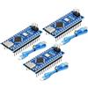 RUIZHI Nano Board per Arduino Nano RUIZHI Nano-V3 5V 16MHz Scheda di Sviluppo con 328P Chip Scheda Madre Type-C Interfaccia e USB Cavo Saldata Compatibilità con Arduino Nano(3 Pezzi)